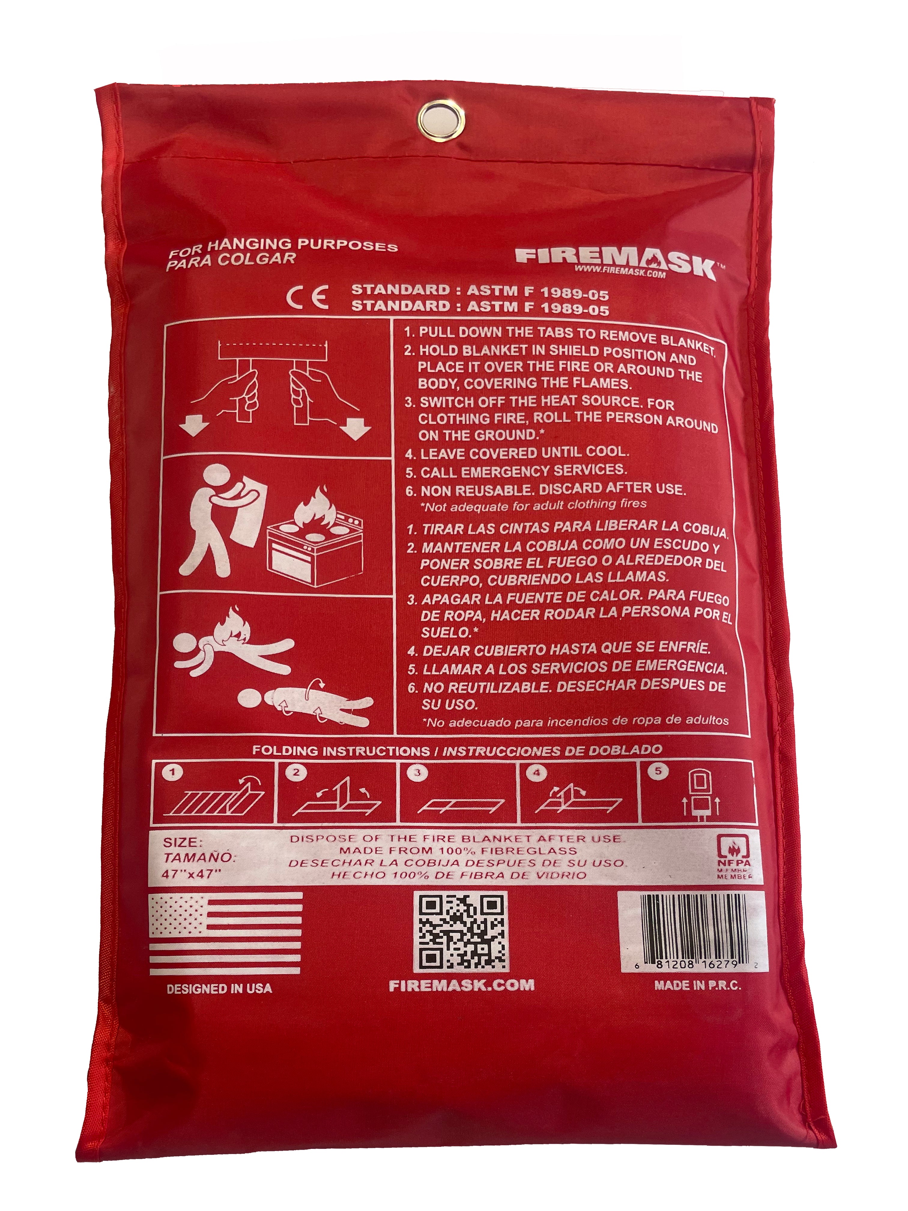 FIREBLANKET puts out a fire in 20 seconds !! 17% OFF !!