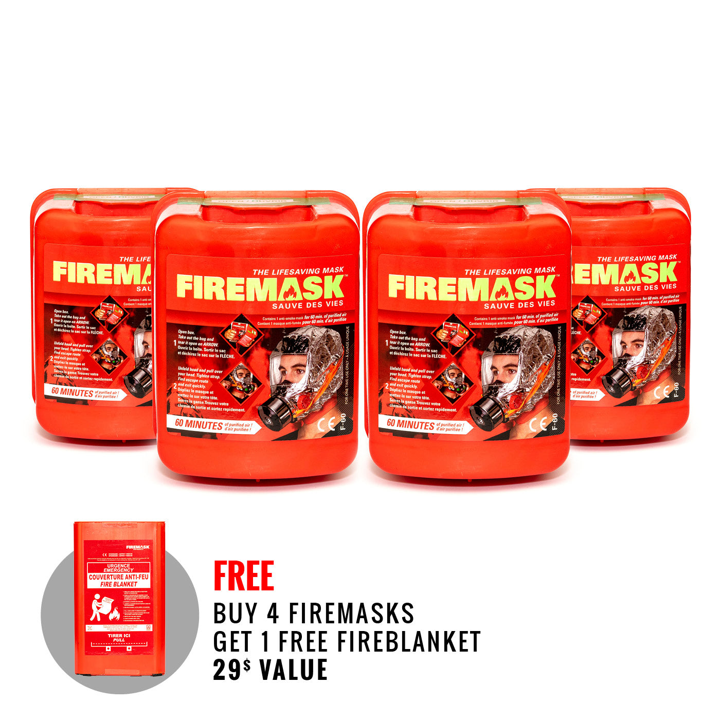 SALE !! BUY 4 FM30 and get 1 FREE FIREBLANKET